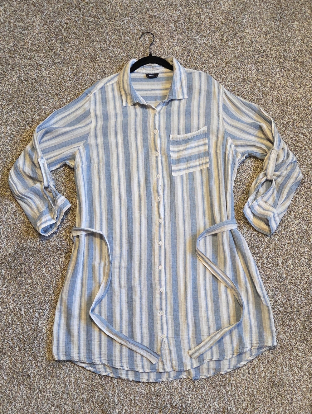 Love By Chelsea 100% Cotton Button Up Shirt Dress